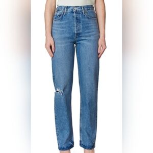 Agolde Women's Straight Leg Blue Jeans